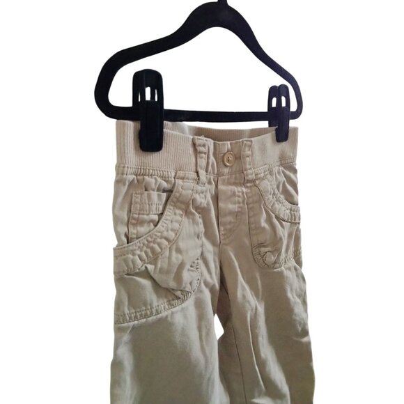 Children’s Place Size 5 Cargo Pants Girls Beige Convertible Adjustable Waist - Picture 4 of 10